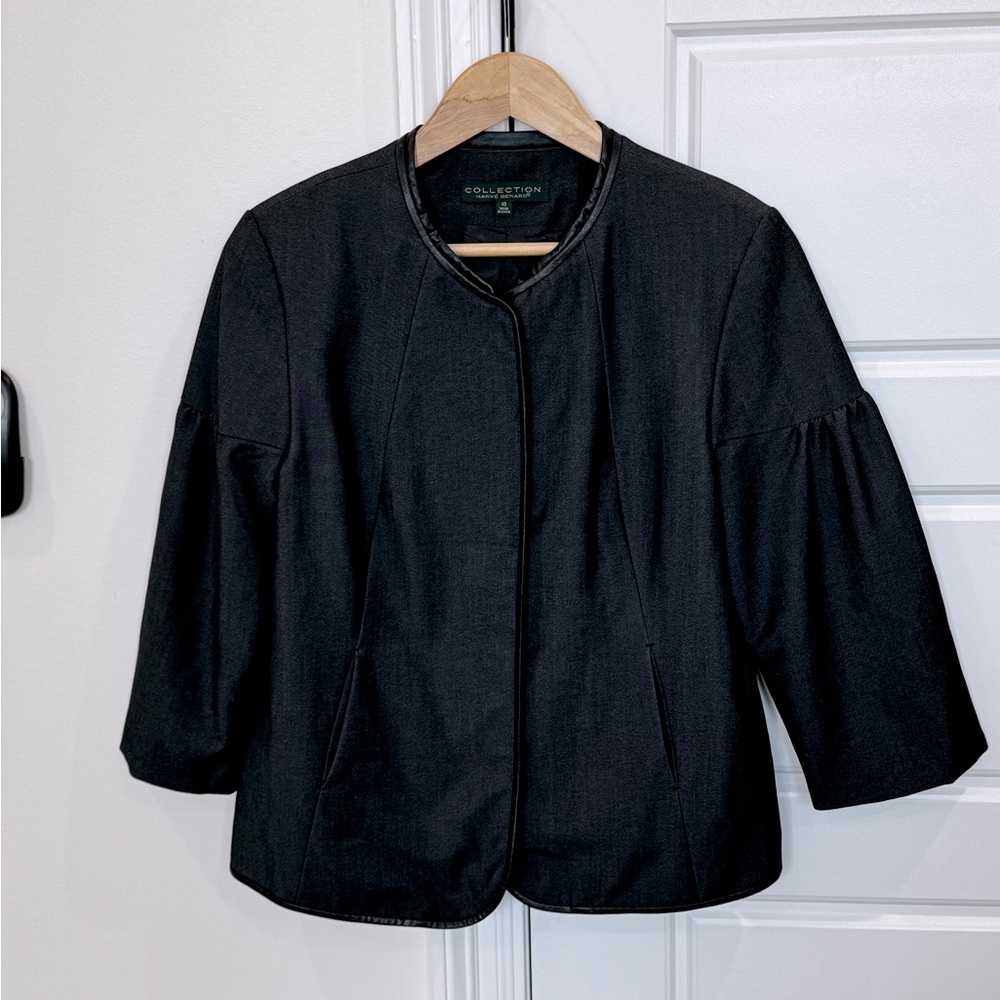 Harvé Bernard COLLECTION Women’s Blazer Jacket Coat Dark Gray, size 10